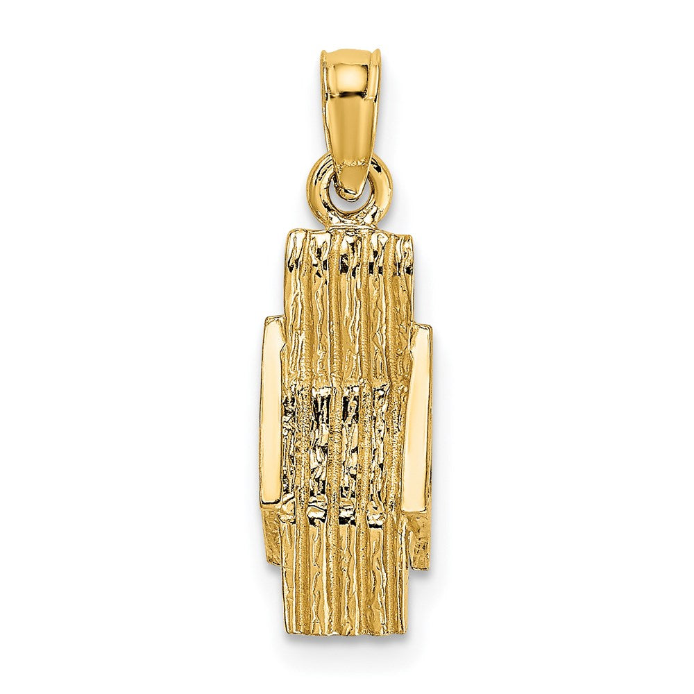Million Charms 14K Yellow Gold Themed 3-D Lounge Beach Chair Charm