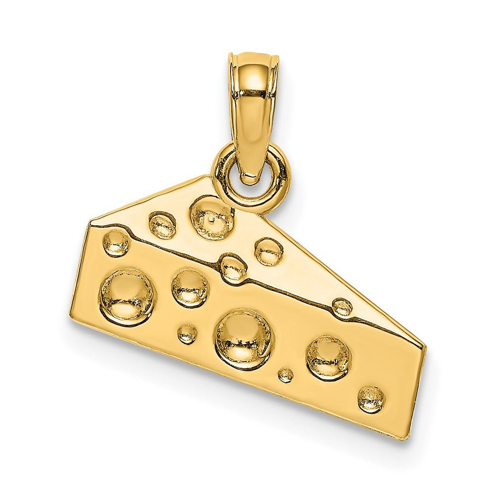 Million Charms 14K Yellow Gold Themed Cheese Wedge Charm