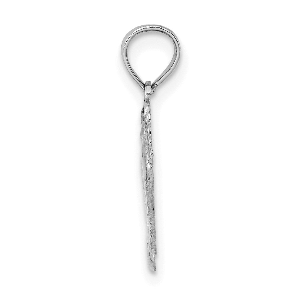 Million Charms 14K White Gold Themed Double Feet - H/P & Hang Ten Styele