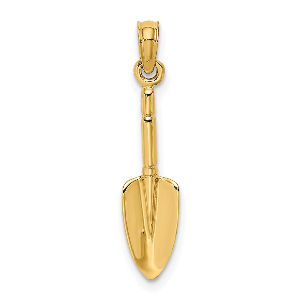 Million Charms 14K Yellow Gold Themed 3-D Hp Trowel Garden Tool Charm