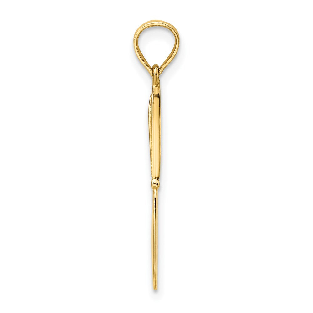Million Charms 14K Yellow Gold Themed 3-D & Polished Table Knife Charm