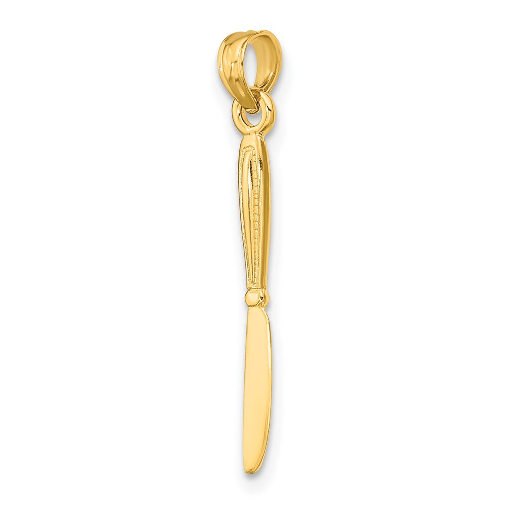 Million Charms 14K Yellow Gold Themed 3-D & Polished Table Knife Charm