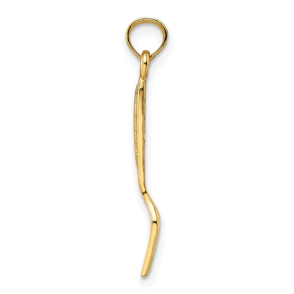 Million Charms 14K Yellow Gold Themed 3-D & Polished Table Fork Charm