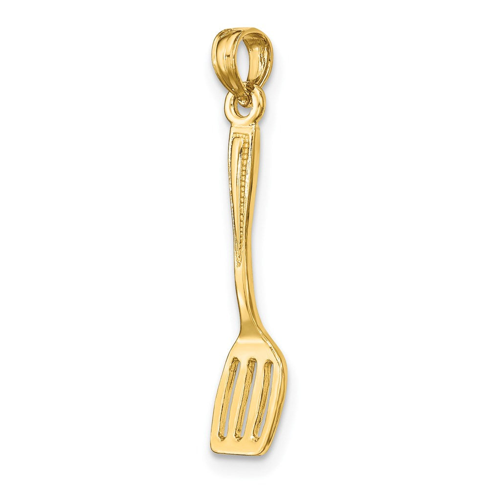 Million Charms 14K Yellow Gold Themed 3-D & Polished Spatula Charm