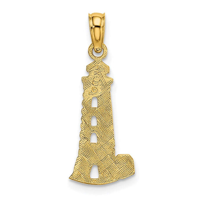 Million Charms 14K Yellow Gold Themed Lighthouse Charm