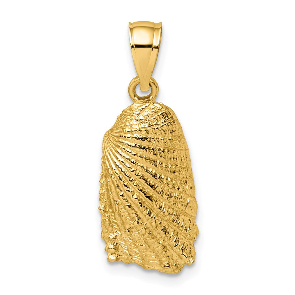 Million Charms 14K Yellow Gold Themed 2-D Shell Charm