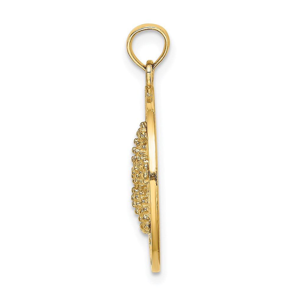 Million Charms 14K Yellow Gold Themed Fort Myers Beach Fl Frame With Nautical Starfish Charm