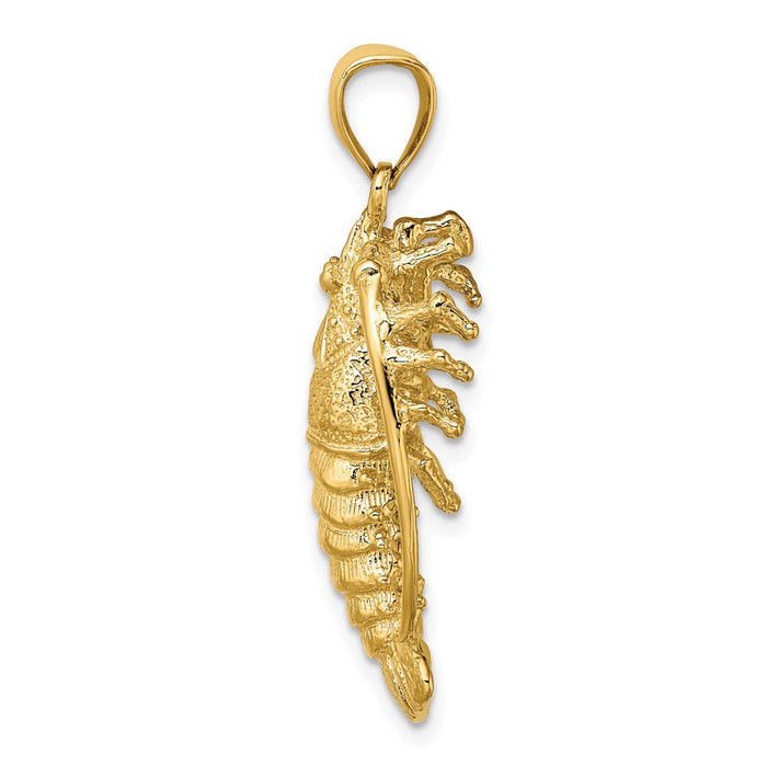 Million Charms 14K Yellow Gold Themed Florida Lobster Charm
