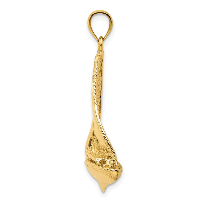 Million Charms 14K Yellow Gold Themed 3-D & Polished Nautical Sailboat Charm