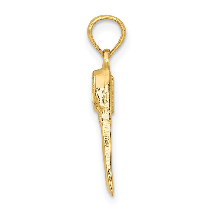 Million Charms 14K Yellow Gold Themed Scuba Flipper Charm
