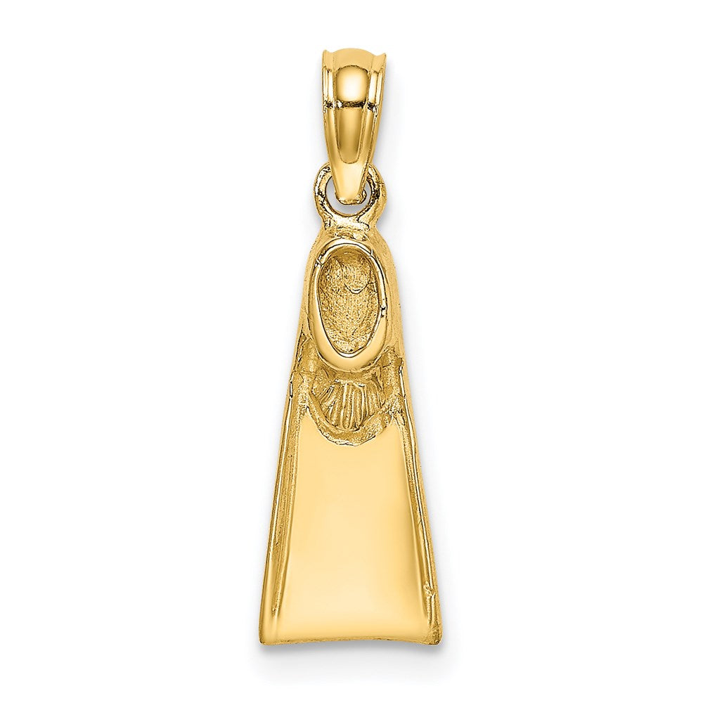 Million Charms 14K Yellow Gold Themed Scuba Flipper Charm