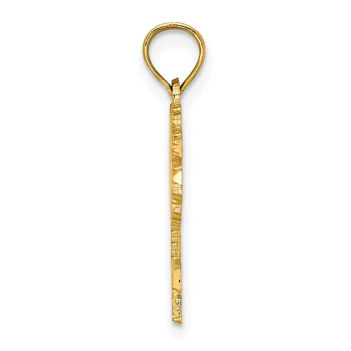 Million Charms 14K Yellow Gold Themed Jamaica Under Palm Tree Charm