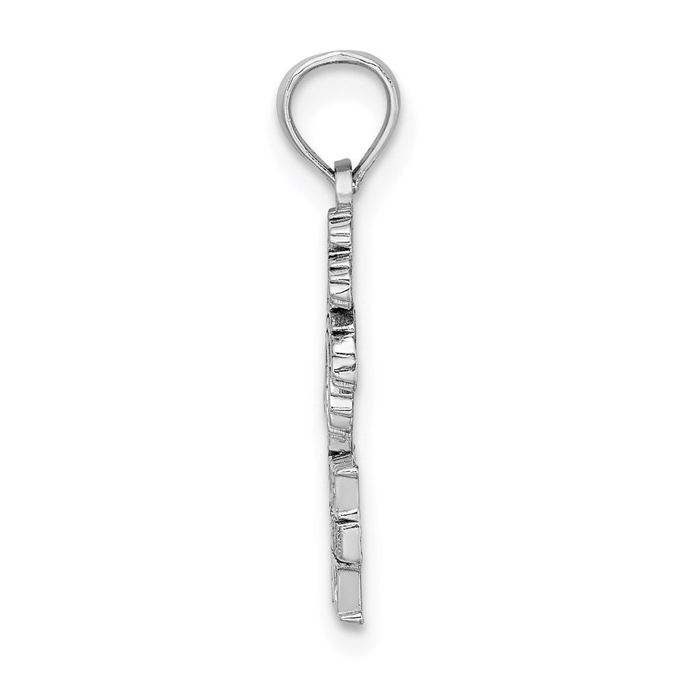 Million Charms 14K White Gold Themed South Beach Palm Tree Charm