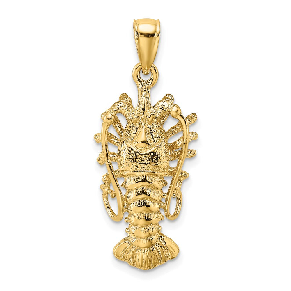 Million Charms 14K Yellow Gold Themed Polished Florida Lobster Charm