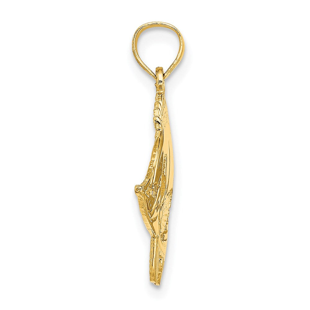 Million Charms 14K Yellow Gold Themed Fish Charm