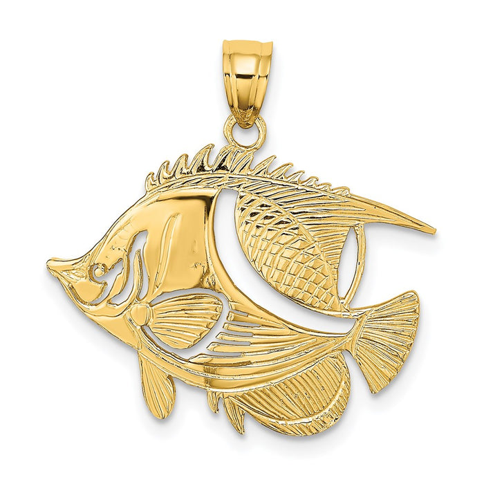 Million Charms 14K Yellow Gold Themed Fish Charm