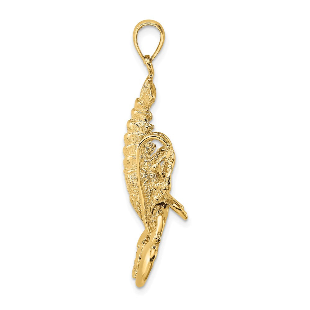 Million Charms 14K Yellow Gold Themed 2-D Moveable Lobster Charm