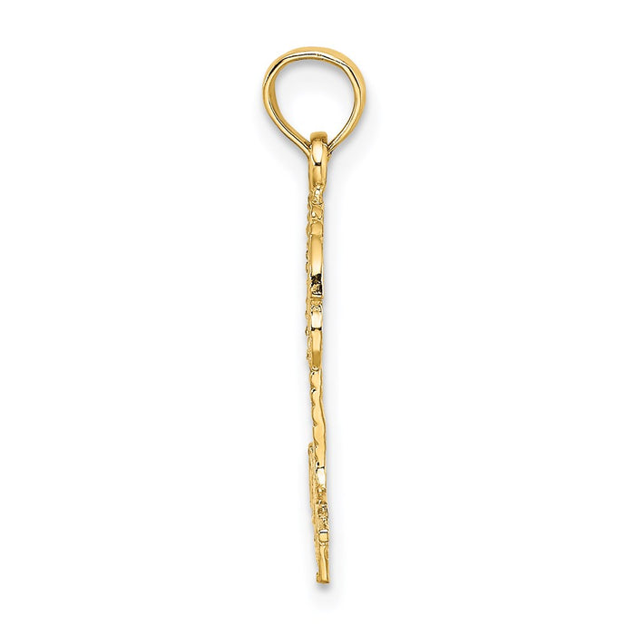 Million Charms 14K Yellow Gold Themed Key West Palm Tree Charm