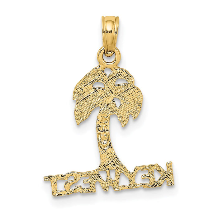 Million Charms 14K Yellow Gold Themed Key West Palm Tree Charm