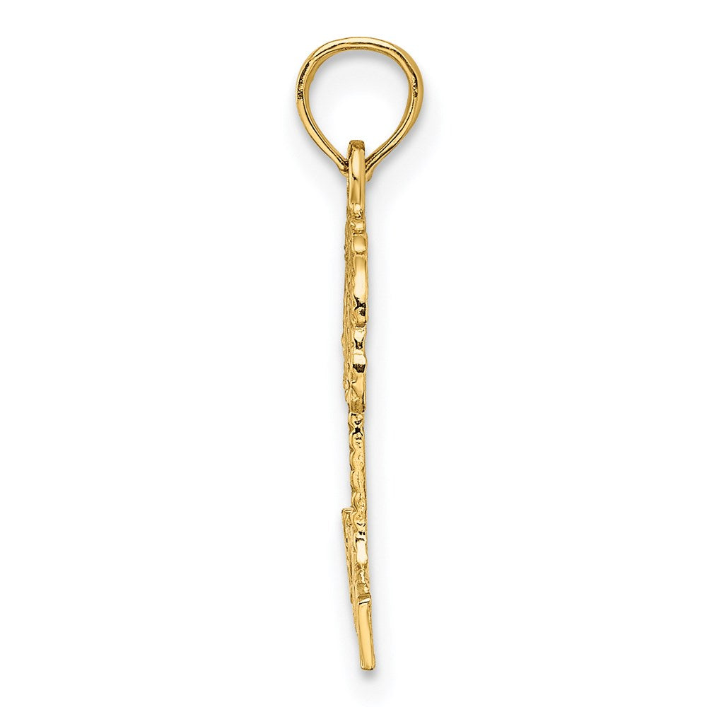 Million Charms 14K Yellow Gold Themed Hawaii Under Palm Tree Charm
