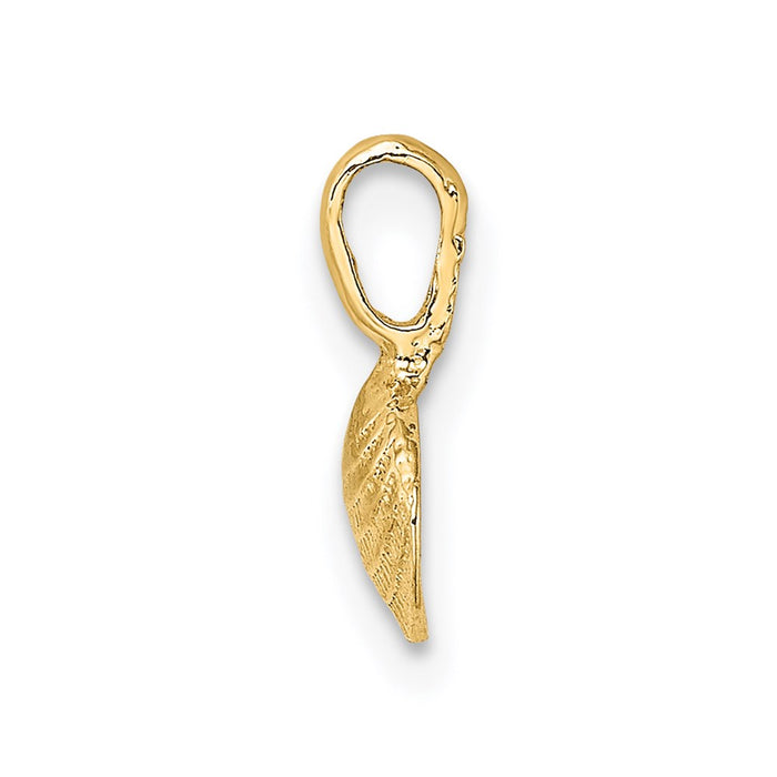 Million Charms 14K Yellow Gold Themed Mini Clam Shell Charm