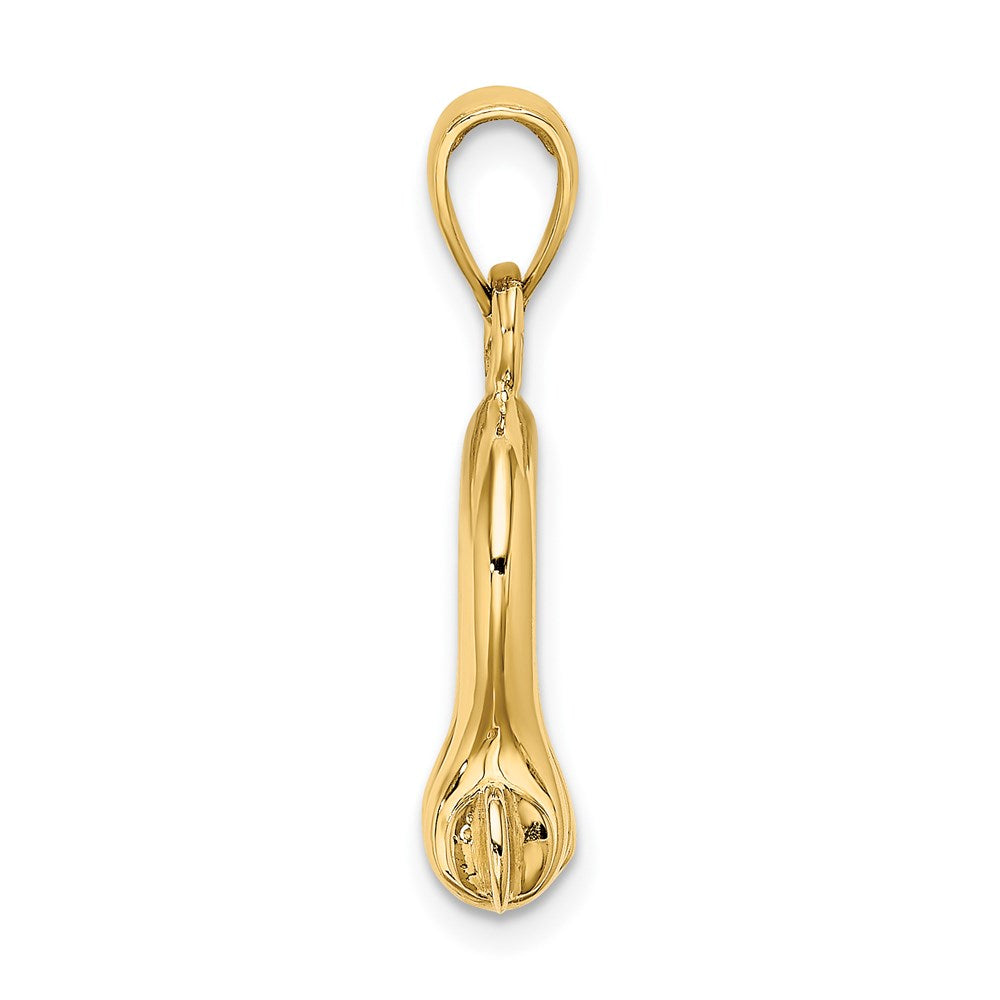 Million Charms 14K Yellow Gold Themed 3-D Medium Shackle Link Screw Charm