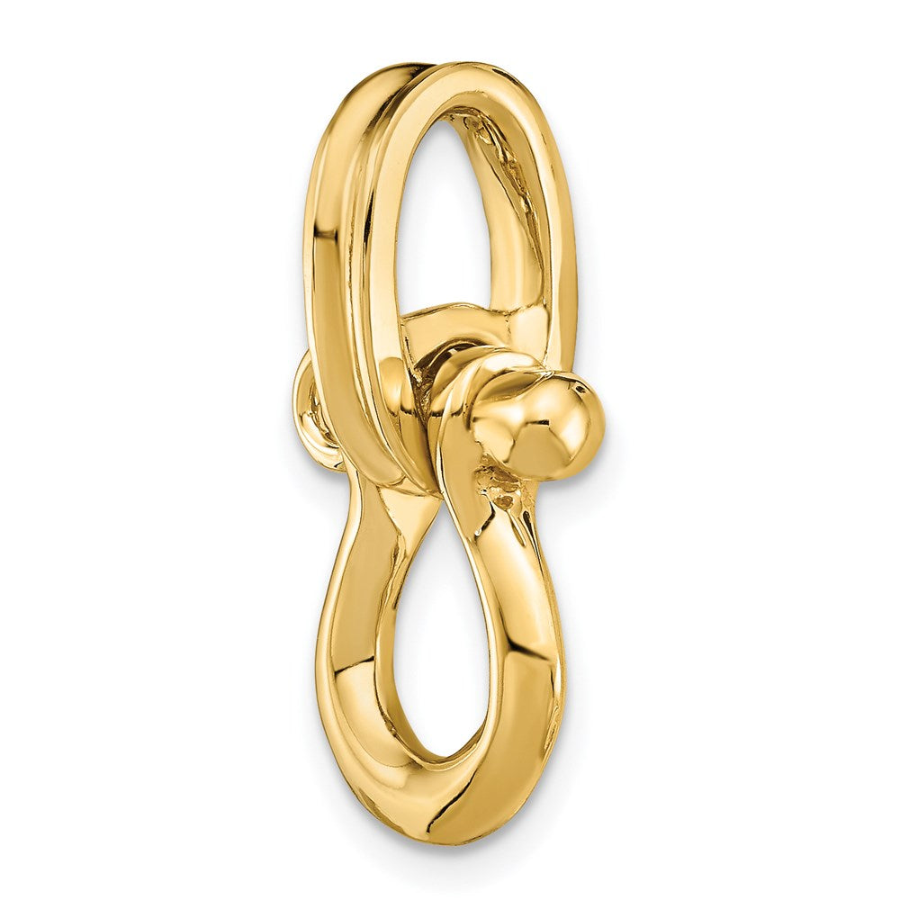Million Charms 14K Yellow Gold Themed 3-D Medium Shackle Charm