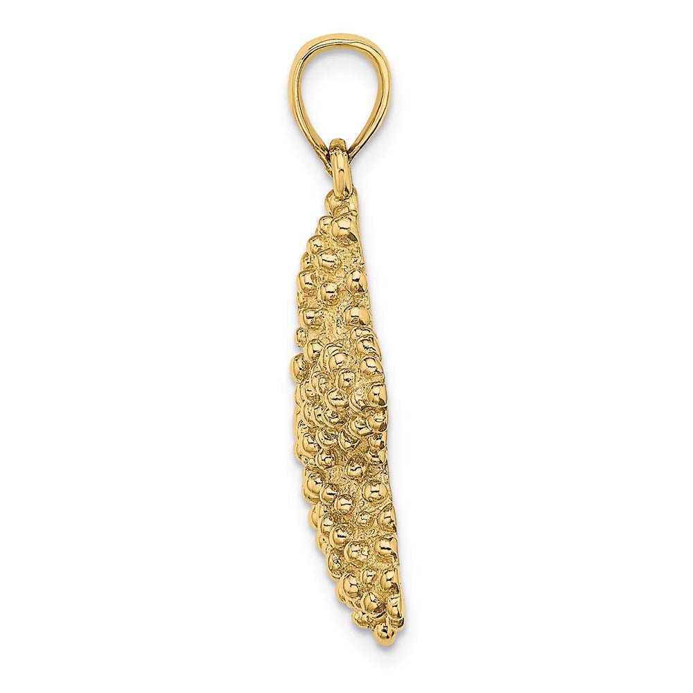 Million Charms 14K Yellow Gold Themed Beaded Nautical Starfish Charm