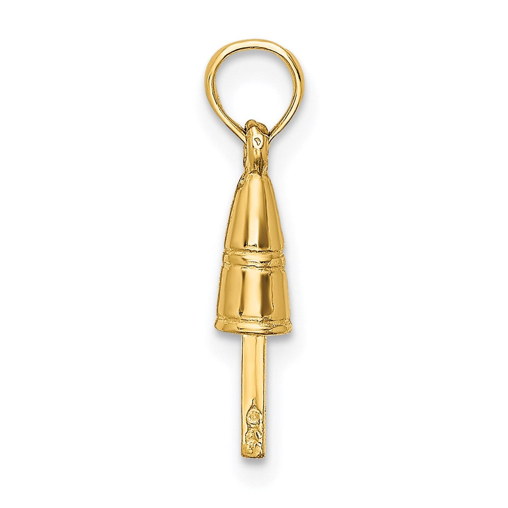 Million Charms 14K Yellow Gold Themed 3-D Buoy Charm