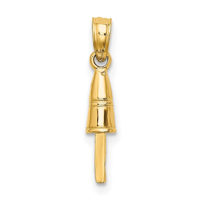 Million Charms 14K Yellow Gold Themed 3-D Buoy Charm