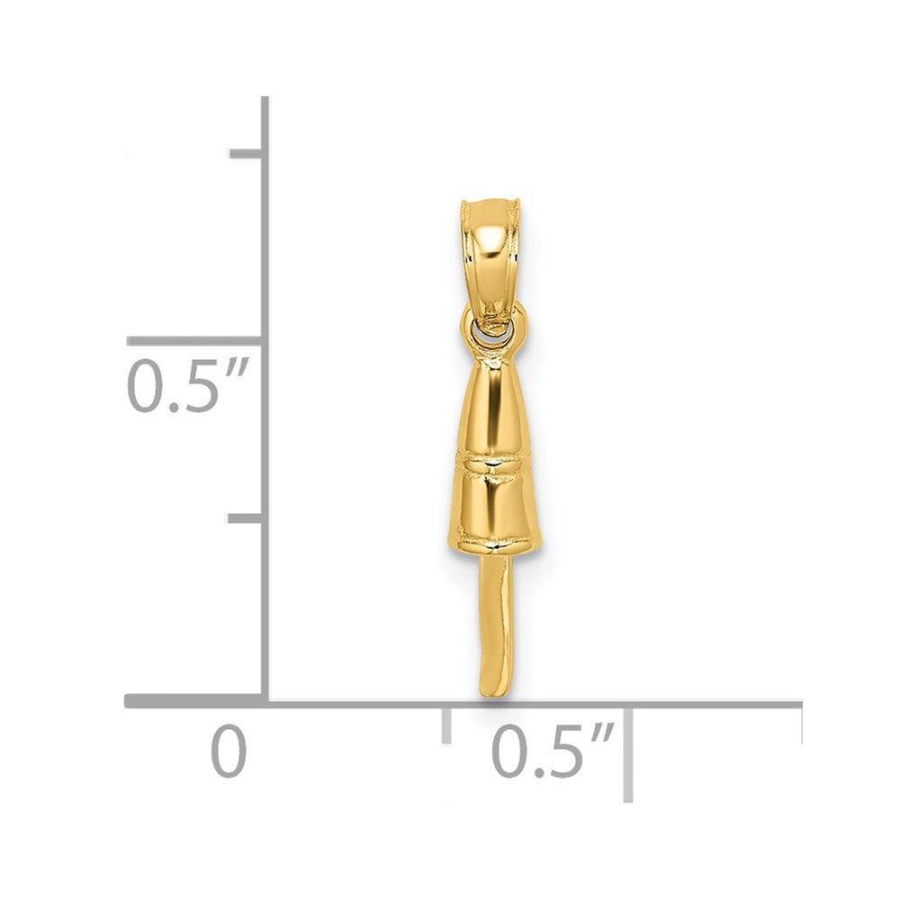 Million Charms 14K Yellow Gold Themed 3-D Buoy Charm