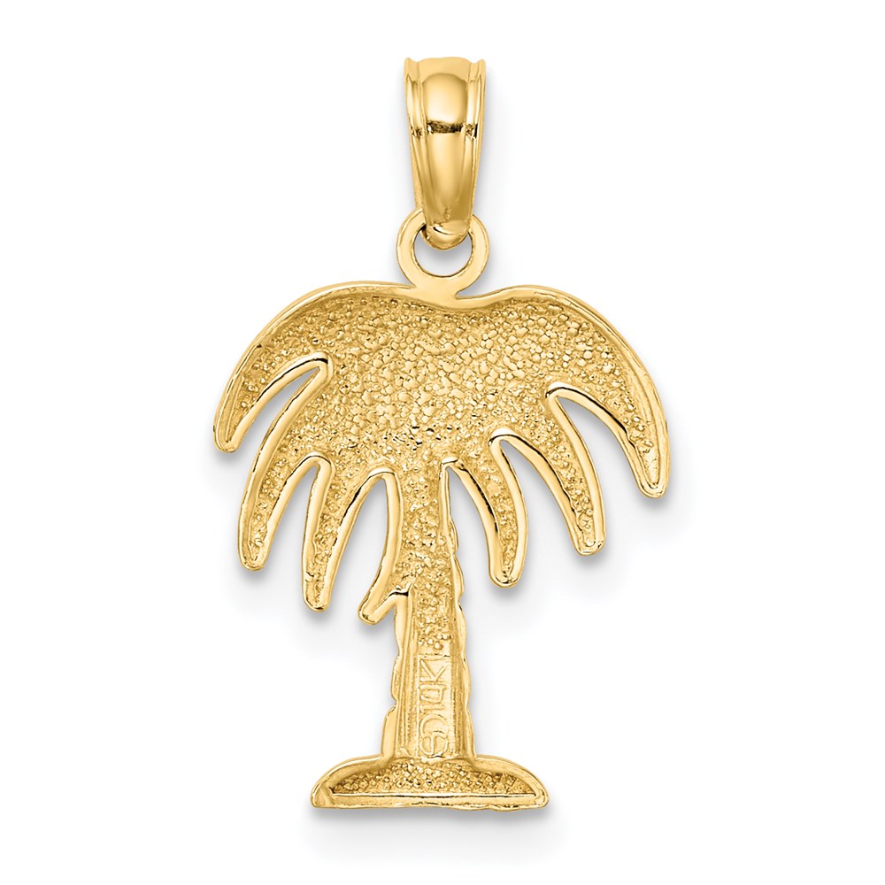 Million Charms 14K Yellow Gold Themed Charleston Palm Tree Charm