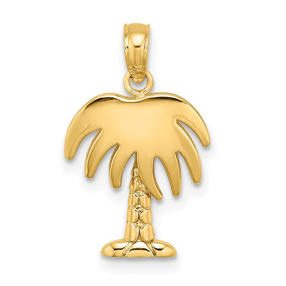 Million Charms 14K Yellow Gold Themed Charleston Palm Tree Charm
