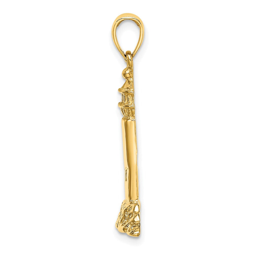 Million Charms 14K Yellow Gold Themed Polished Lighthouse Charm