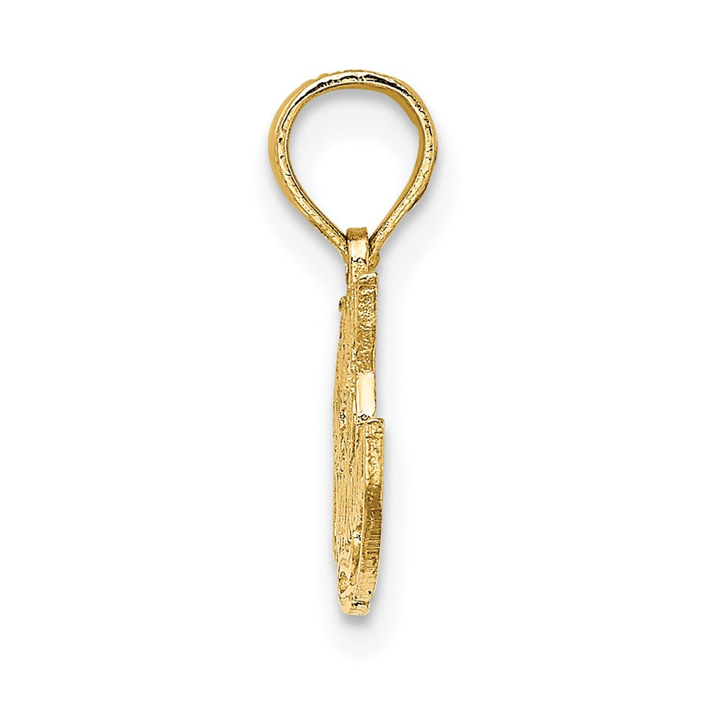 Million Charms 14K Yellow Gold Themed Solid Talking Happy Birthday Charm
