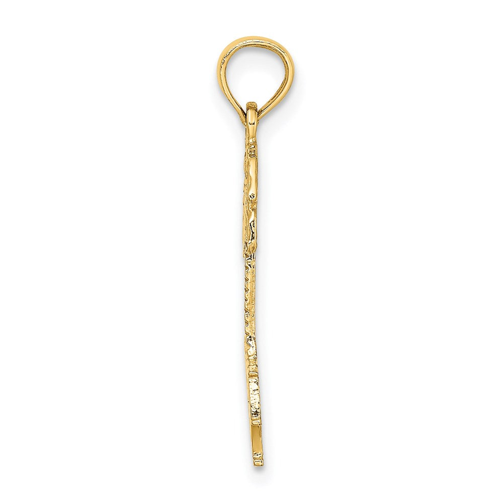 Million Charms 14K Yellow Gold Themed Siesta Key Under Palm Tree Charm
