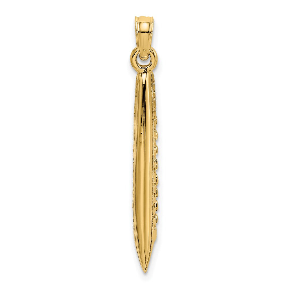 Million Charms 14K Yellow Gold Themed 3-D Polished Cruise Ship Charm