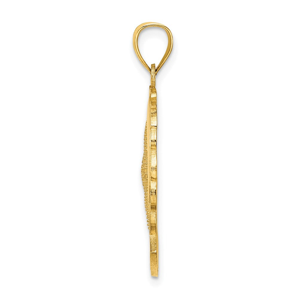 Million Charms 14K Yellow Gold Themed Avalon With Nautical Starfish & Dolphin Charm