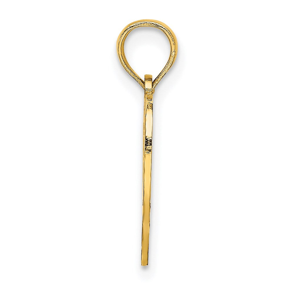 Million Charms 14K Yellow Gold Themed 16 Inside Heart Charm