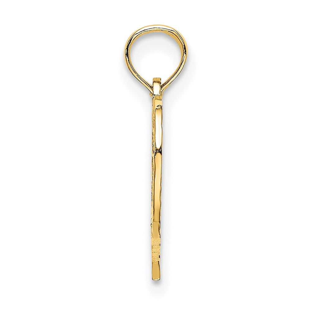 Million Charms 14K Yellow Gold Themed 25 Inside Heart Charm