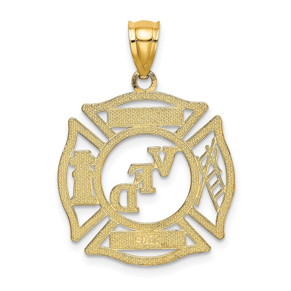 Million Charms 14K Yellow Gold Themed Vfd Dwight Member In Shield Charm
