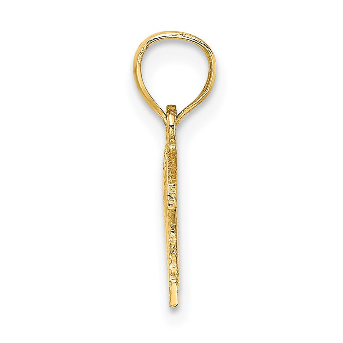 Million Charms 14K Yellow Gold Themed Wwjd Ichthys Charm