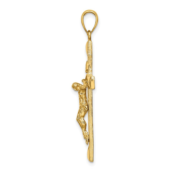 Million Charms 14K Yellow Gold Themed Relgious Crucifix Charm