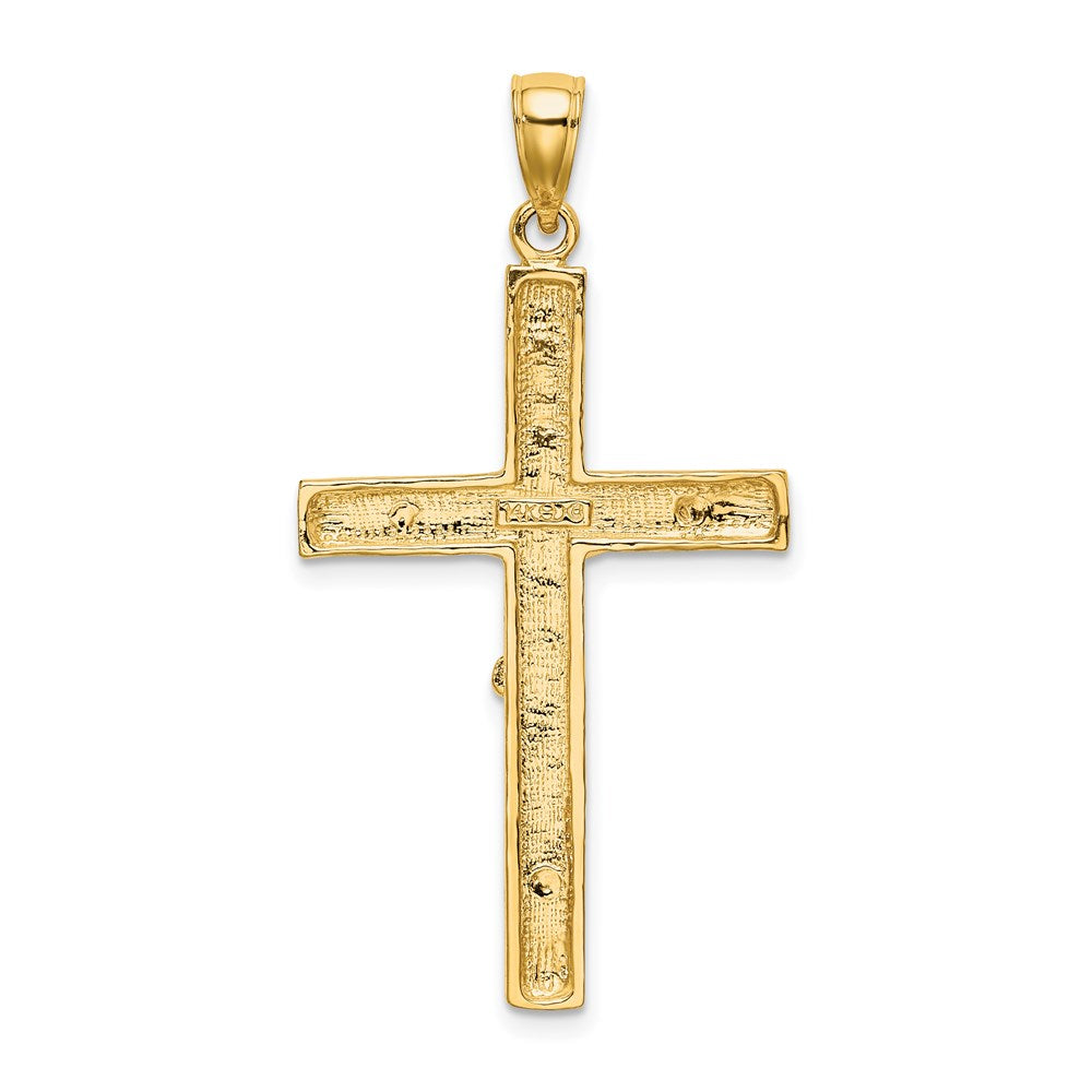 Million Charms 14K Yellow Gold Themed Relgious Crucifix Charm