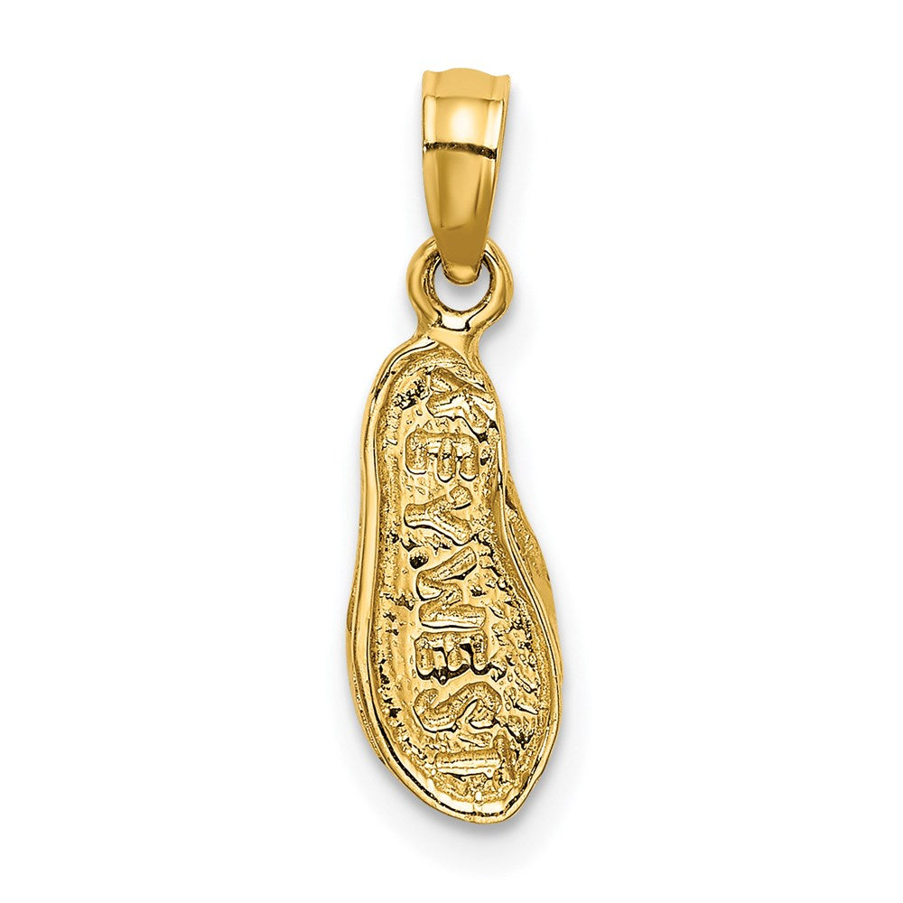 Million Charms 14K Yellow Gold Themed Key West Flip Flop Charm