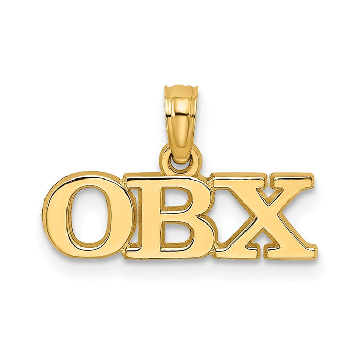 Million Charms 14K Yellow Gold Themed Polished Obx Charm