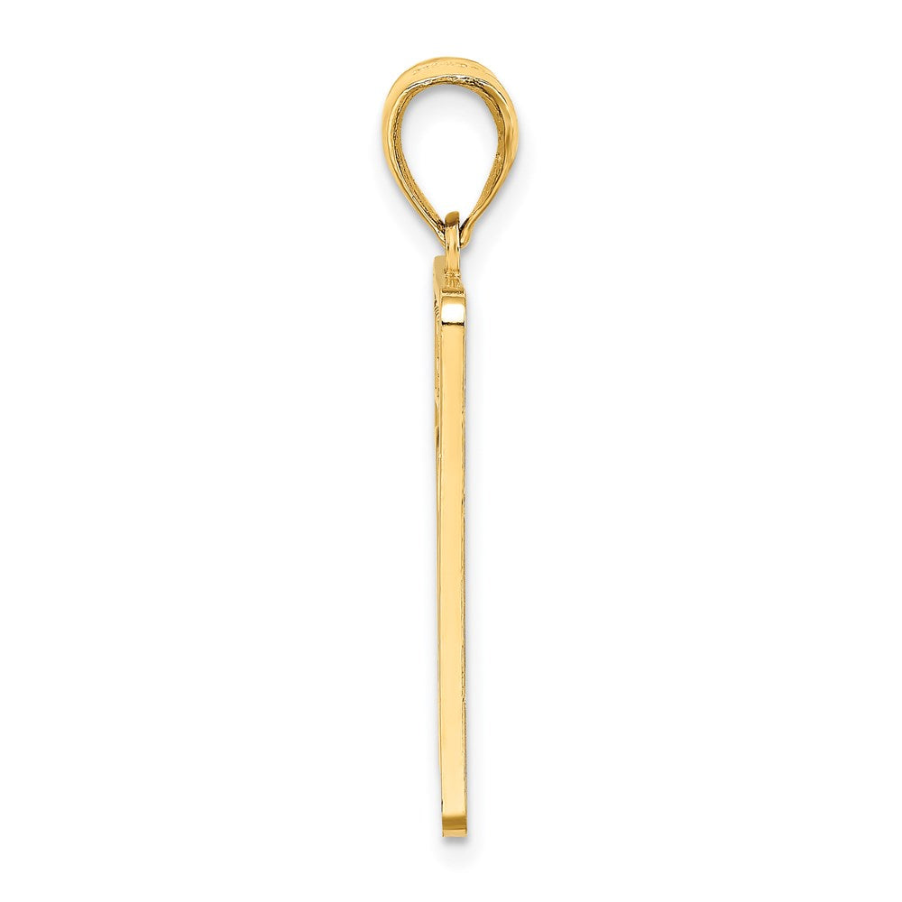 Million Charms 14K Yellow Gold Themed Mile Marker 0 / Key West Charm