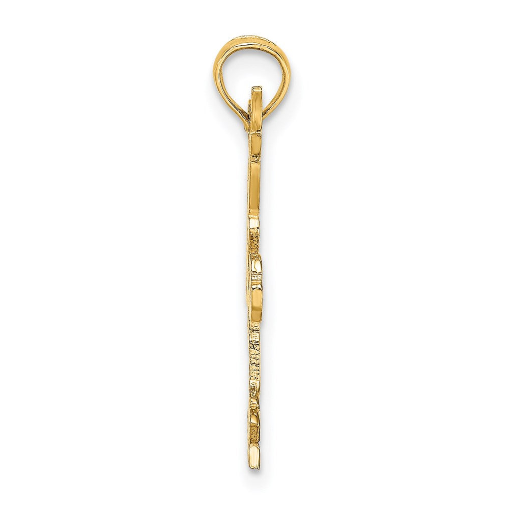 Million Charms 14K Yellow Gold Themed Gymnastics Charm
