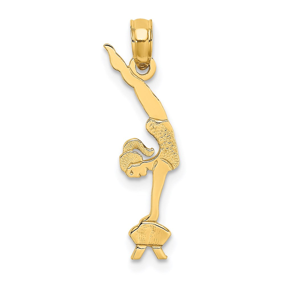 Million Charms 14K Yellow Gold Themed Gymnastics Charm