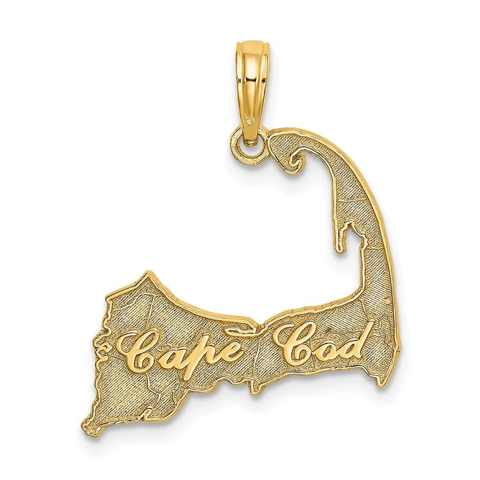 Million Charms 14K Yellow Gold Themed Cape Cod Silhouette Charm